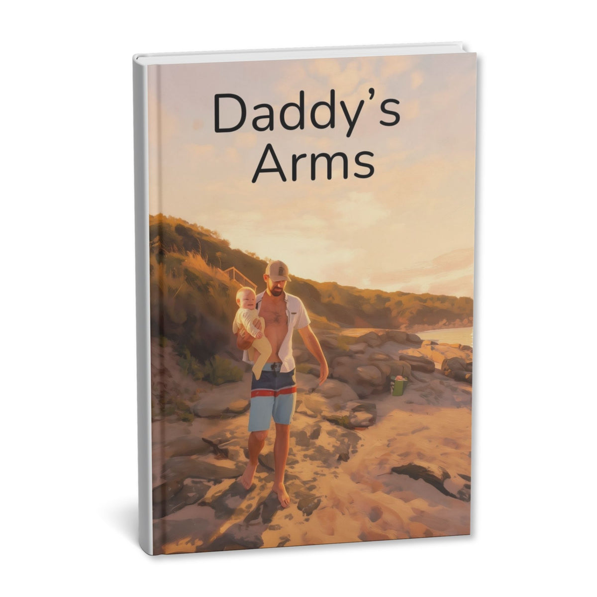 Daddy's Arms personalised keepsake book for Dad 